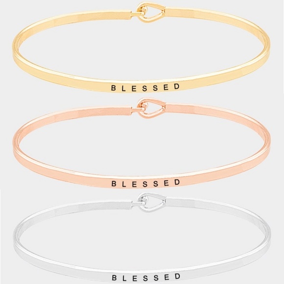 Bracelets bangles dainty Inspirational message - Picture 4 of 8
